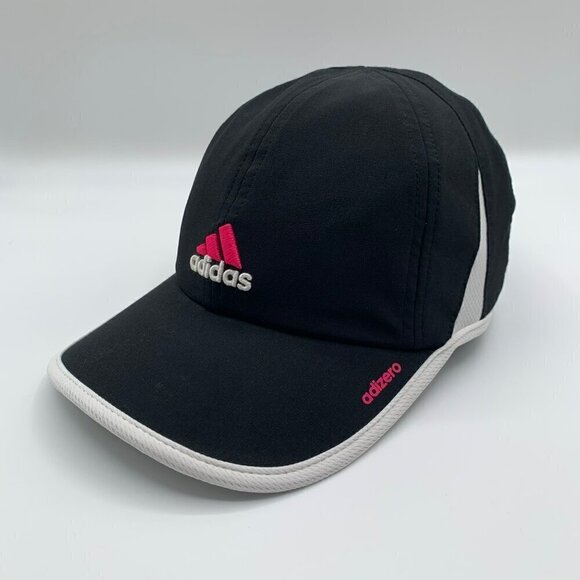 Adidas Adizero Womens Black Relaxed Fit Adjustable Strapback Hat - Picture 1 of 5